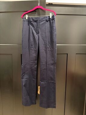 Ann Taylor Navy Straight-Leg Dress Pants